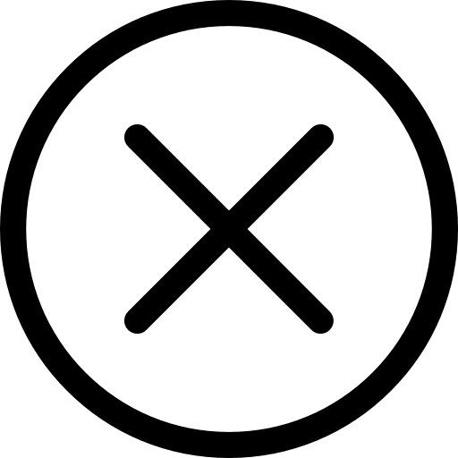 Icône annulation